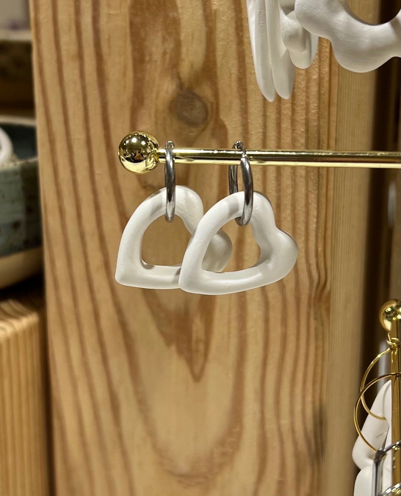 Boucle d’oreille fleur cœur