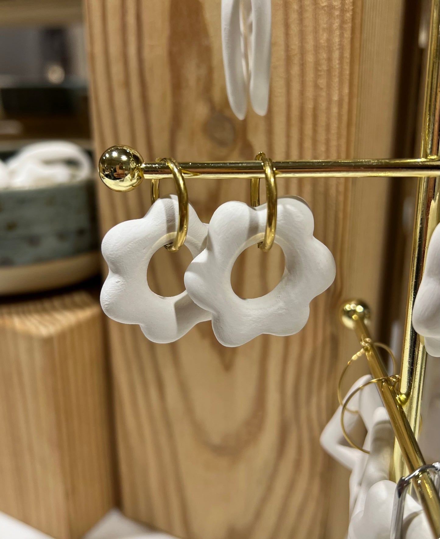 Boucle d’oreille fleur